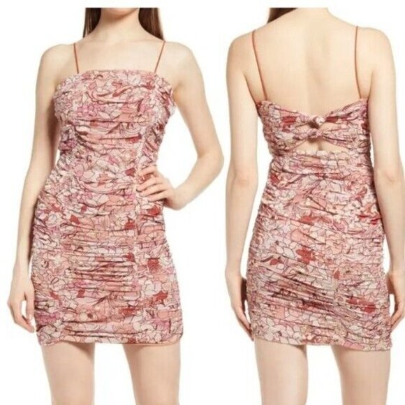 BTFL-Life Dresses & Skirts - NEW BTFL-Life Women's Large Terra Cotta Ruched Mini Dress Large